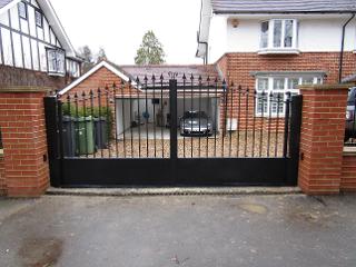 Flood Divert metal decorative gates